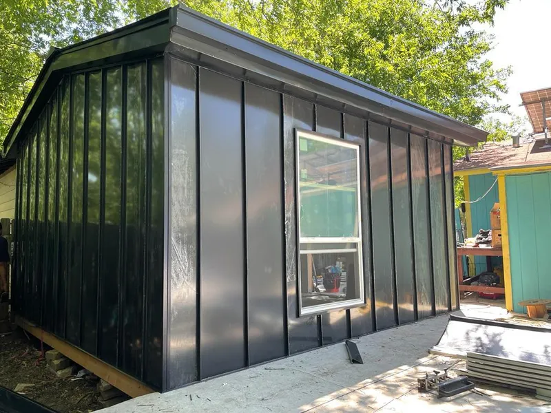 Black standing seam metal wall panels for Metal Roof Installation in Temple Terrace